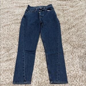 Etica Dark Blue Straight Leg Jeans